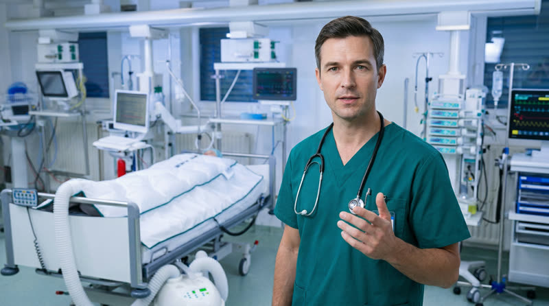 AI presenter in ICU