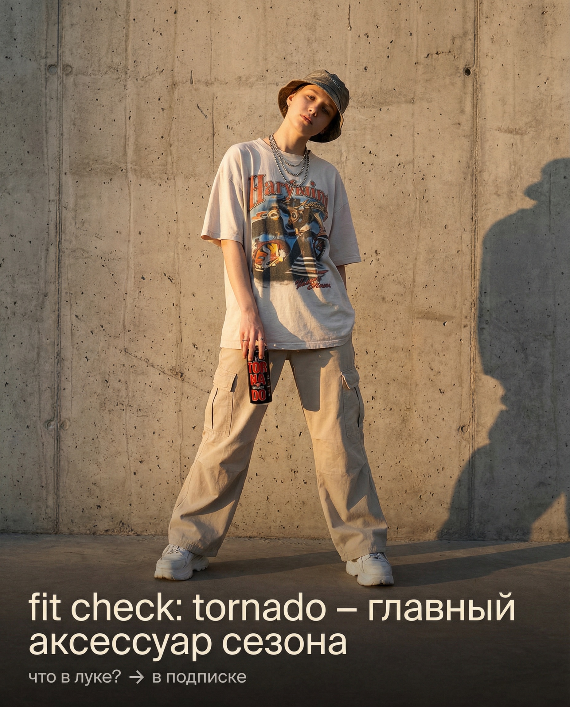Tornado Fit Check Streetwear static creative